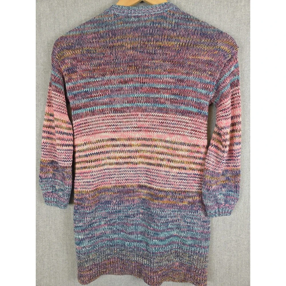 Gap Kids Open Cardigan Sweater Marble Ombre Girls S 6-7 Primrose Boho Hippie Y2K